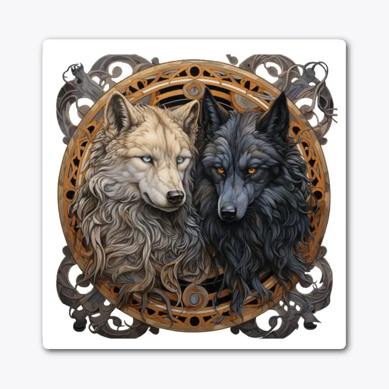 Gerri & Freki - Odin's Wolves